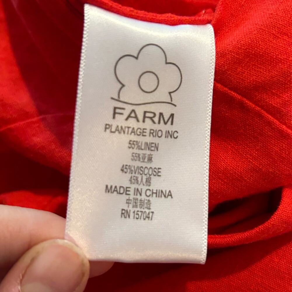 FARM Rio Red Short-Sleeve Jumpsuit - Picture 12 of 14